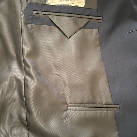 Elegant Navy Men's Cashmere Blazer - Picture 4 of 5